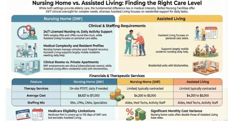 Key Differences Between Nursing Homes and Assisted Living