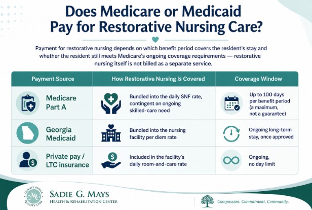 Does Medicare or Medicaid Pay for Restorative Nursing Care?